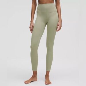 High-Waist Fog Green Performance Leggings